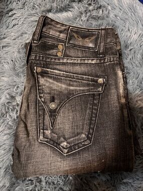 Robin's Jean Black Denim with Gold Wing Tags